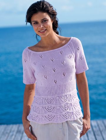 Pull à manches courtes raglan