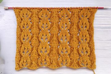 Point Feuilles au Tricot