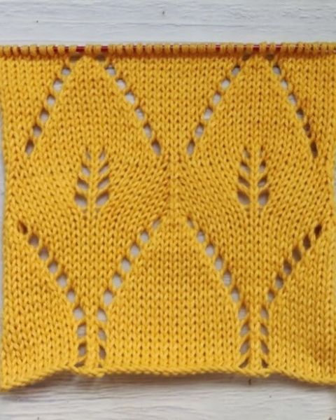 Point Feuilles au Tricot