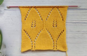 Point Feuilles au Tricot