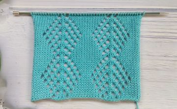 Point Losanges Ajourées au Tricot