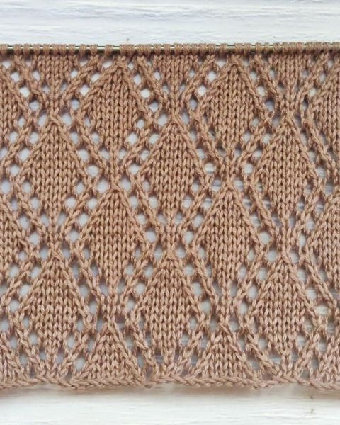 Point Losanges Ajourées au Tricot