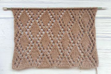 Point Losanges Ajourées au Tricot