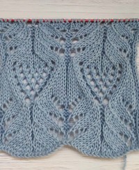 Point de Feuilles Ajourées au Tricot