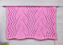 Point de Feuilles Ajourées au Tricot
