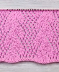 Point de Feuilles Ajourées au Tricot