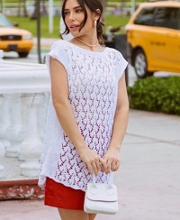 Tunique Ajourée au Tricot
